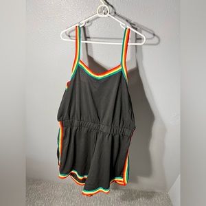 Shein Curve Rainbow Short Romper